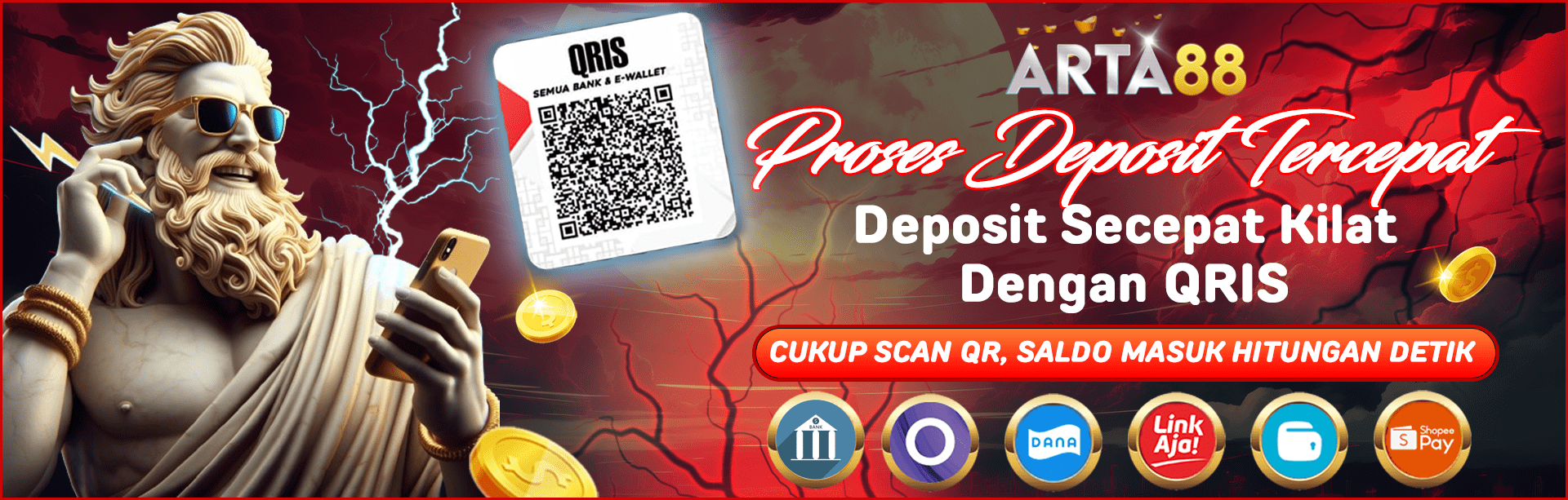 ARTA88 AUTO DEPOSIT QRIS