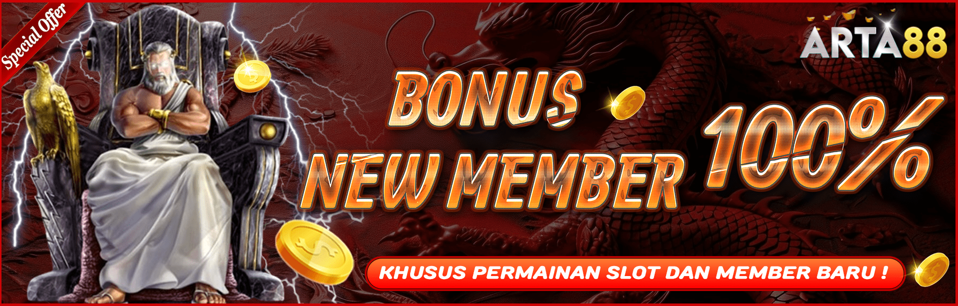 BONUS NEW MEMBER 100%